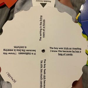 Early comprehensive story wheels! Comes with 3 each